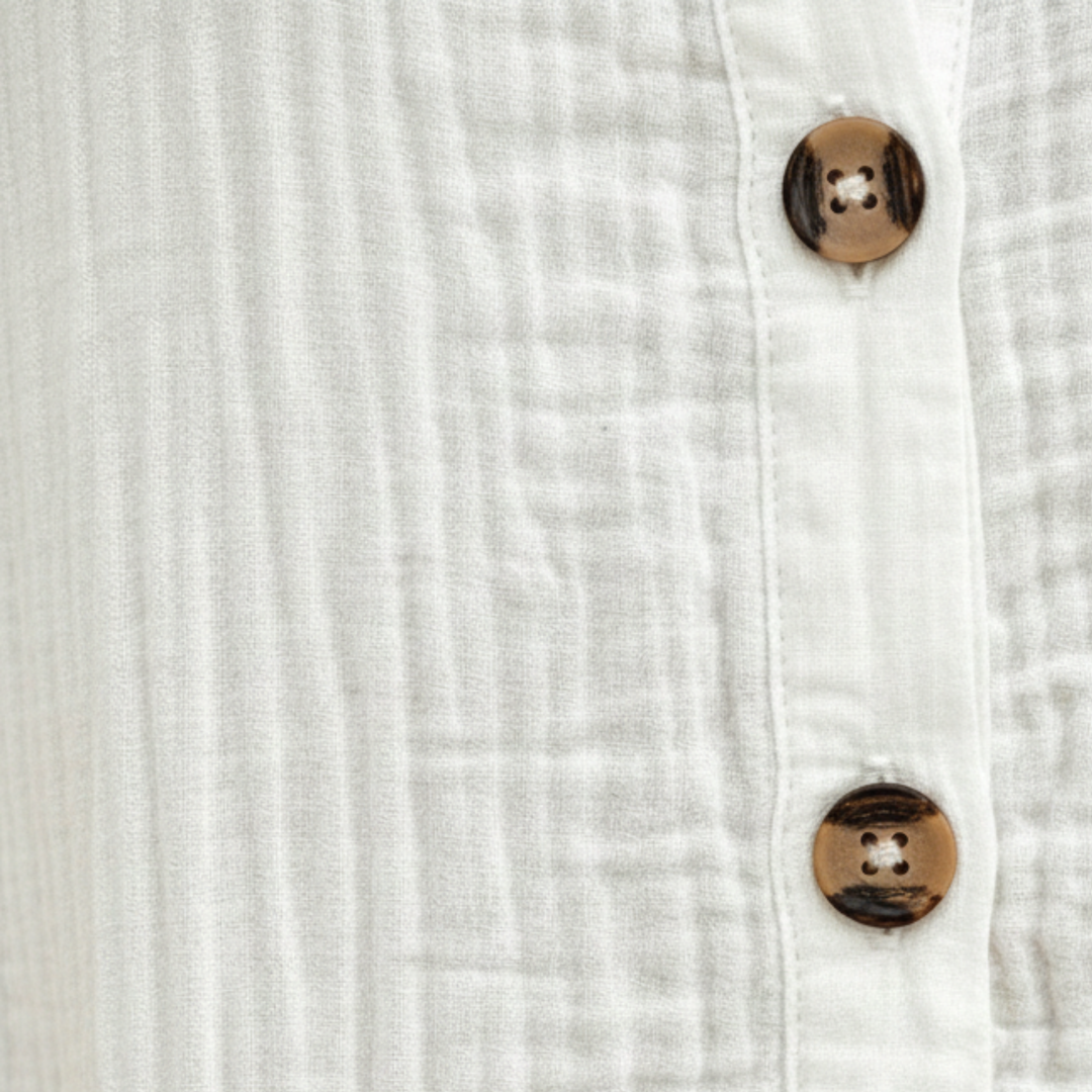 Women’s Button-Front Short Sleeve Shirt Dress