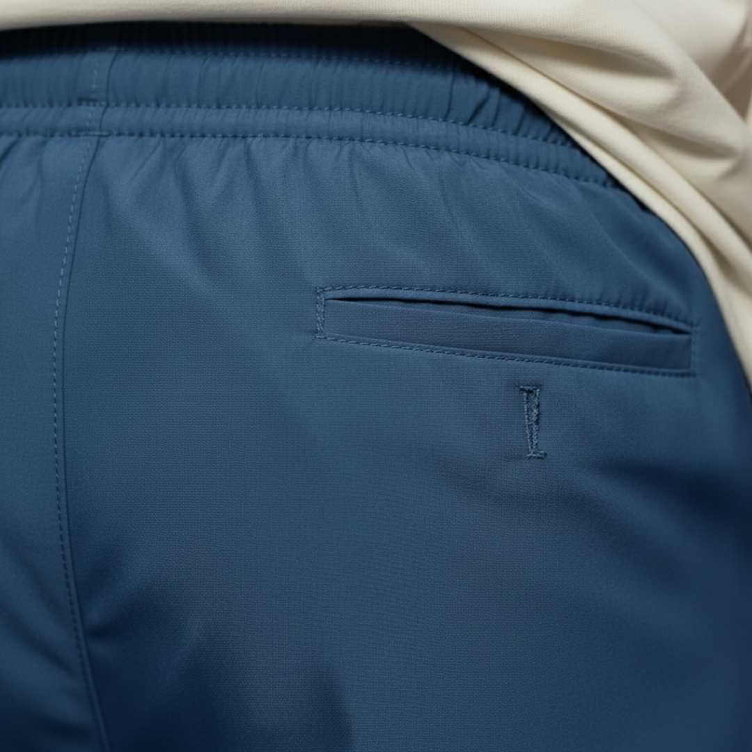 Mens shorts drawstring knee length casual