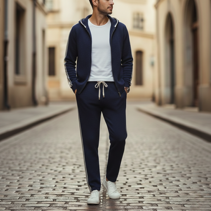 Men’s Zip-Up Hoodie and Jogger Tracksuit Set