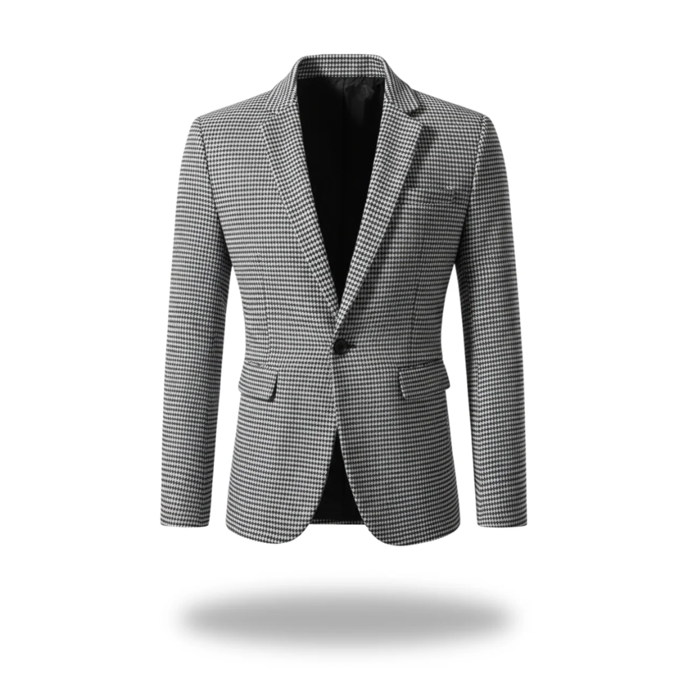 Men's Blazer Structured Tailored Long Sleeve Button Closure Casual