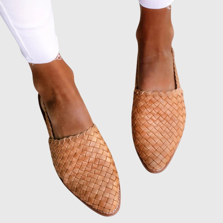 Women's Leather Orthopedic Sandals Anatomical Insole
