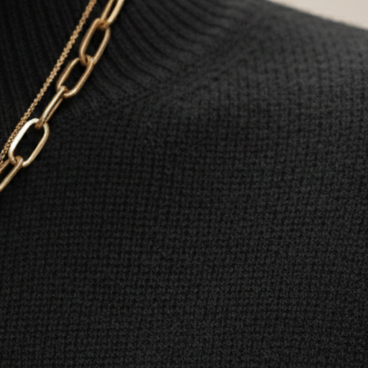 Sweater Women Mock Neck Long Sleeve Knit
