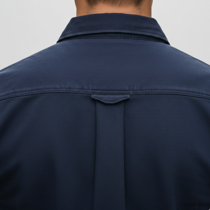 Button Down Shirt Long Sleeve Pocket Men