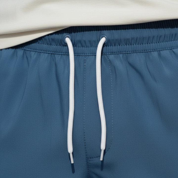 Mens shorts drawstring knee length casual