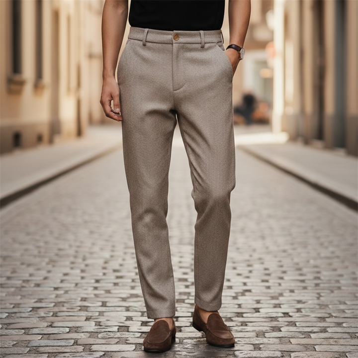 Mens Trousers Slim Fit Tailored