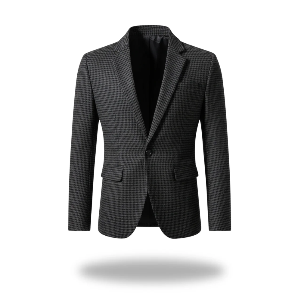 Men's Blazer Structured Tailored Long Sleeve Button Closure Casual