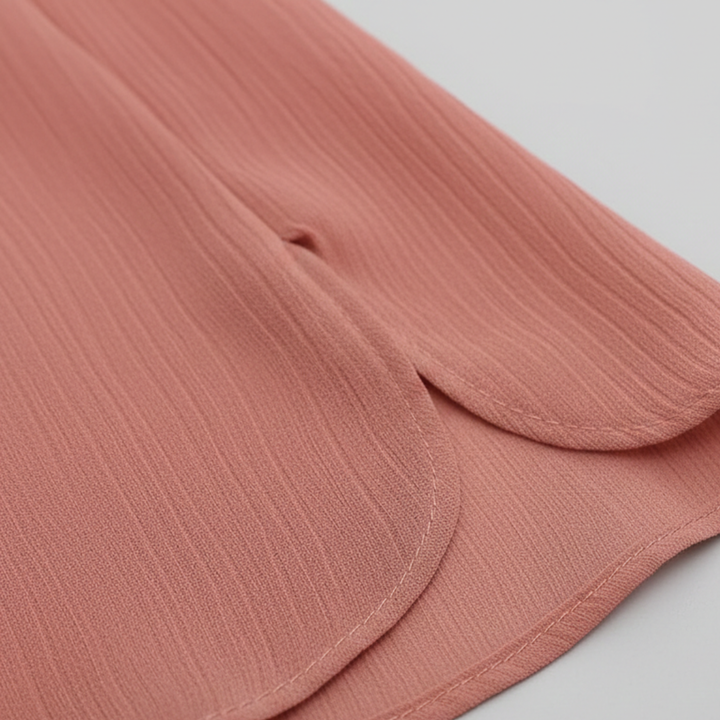 Blouse V Neck Long Sleeve Chiffon Womens