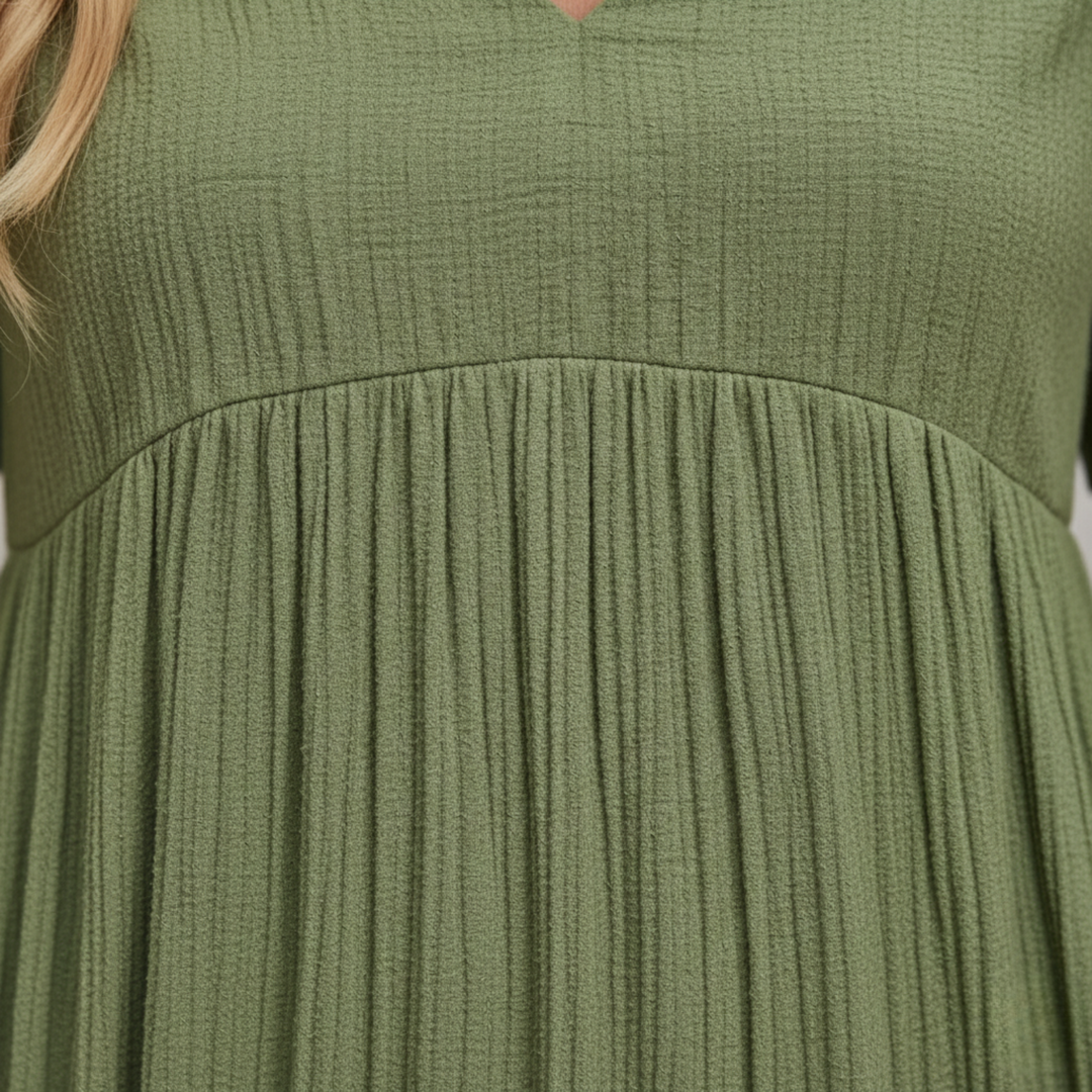 Women’s V-Neck Tiered Mini Dress