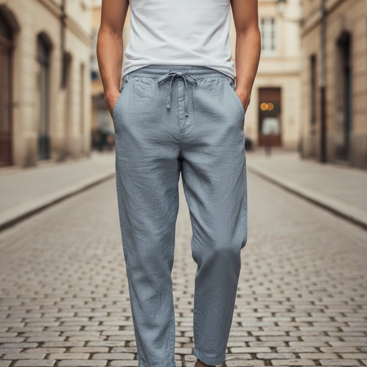 Men’s Elastic Waist Casual Trousers