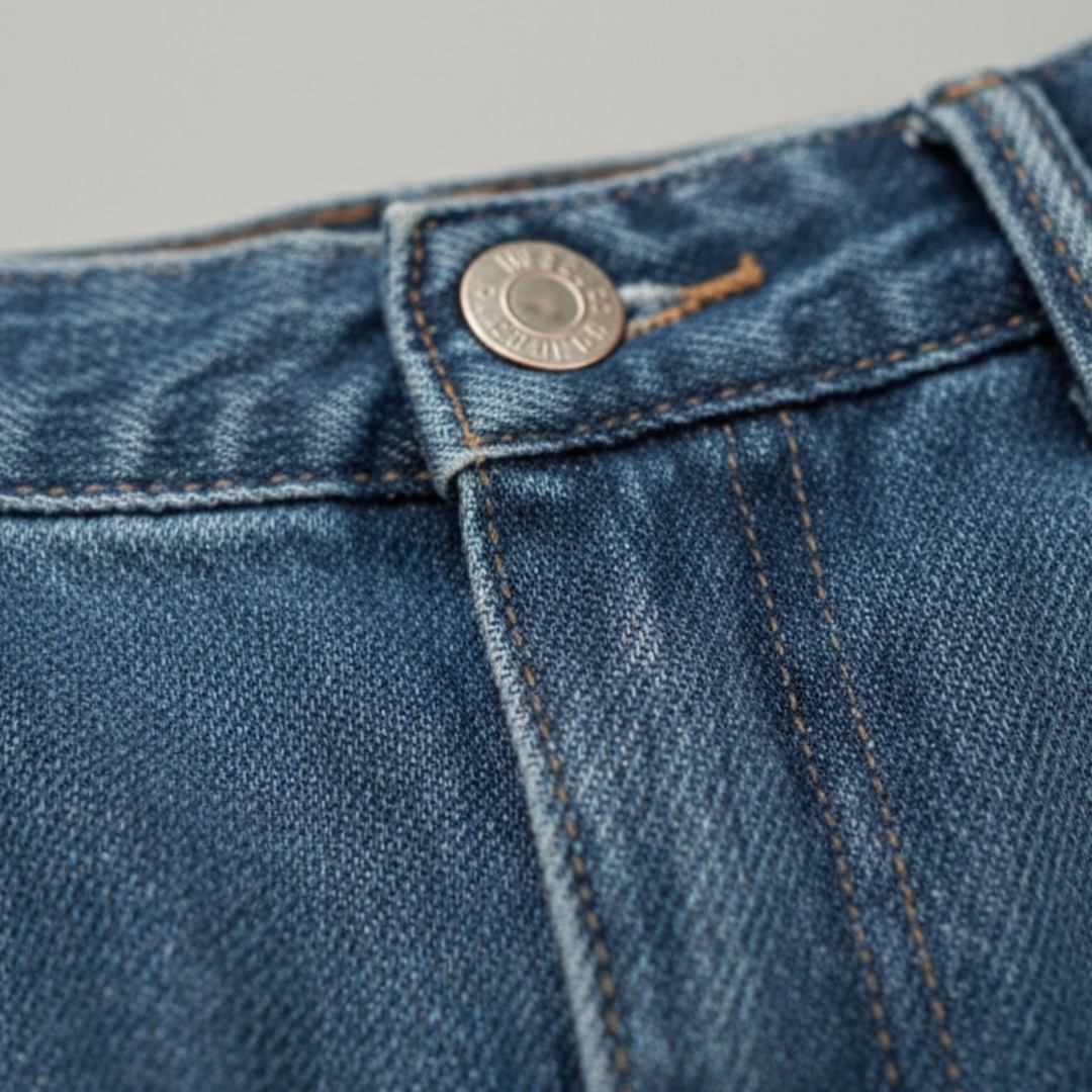 Jeans Wide Leg Straight Fit Mens