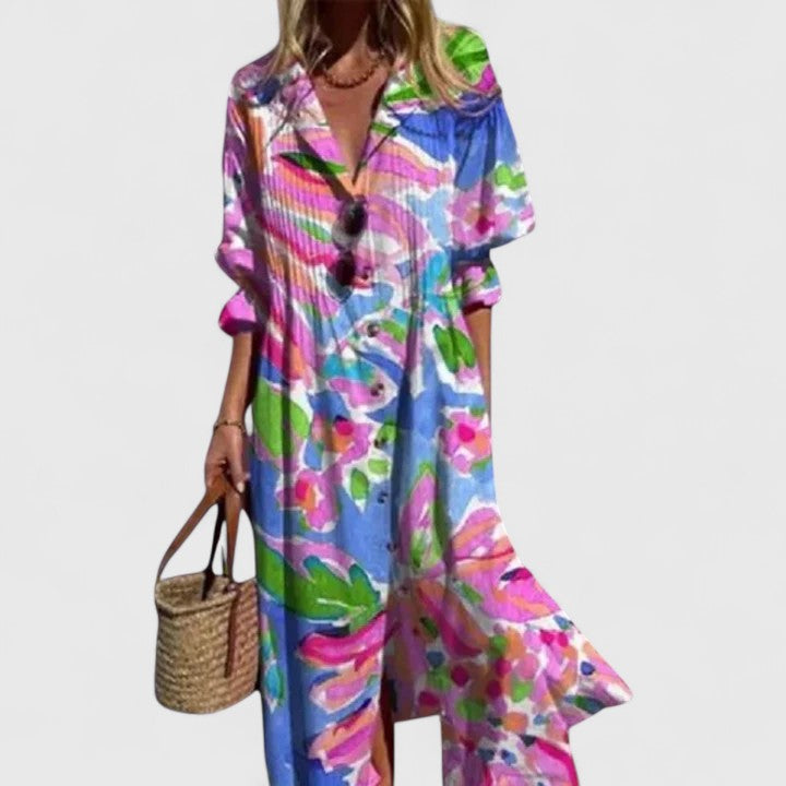 Women's Dress Boho Style Relaxed Fit Printed Lightweight Casual