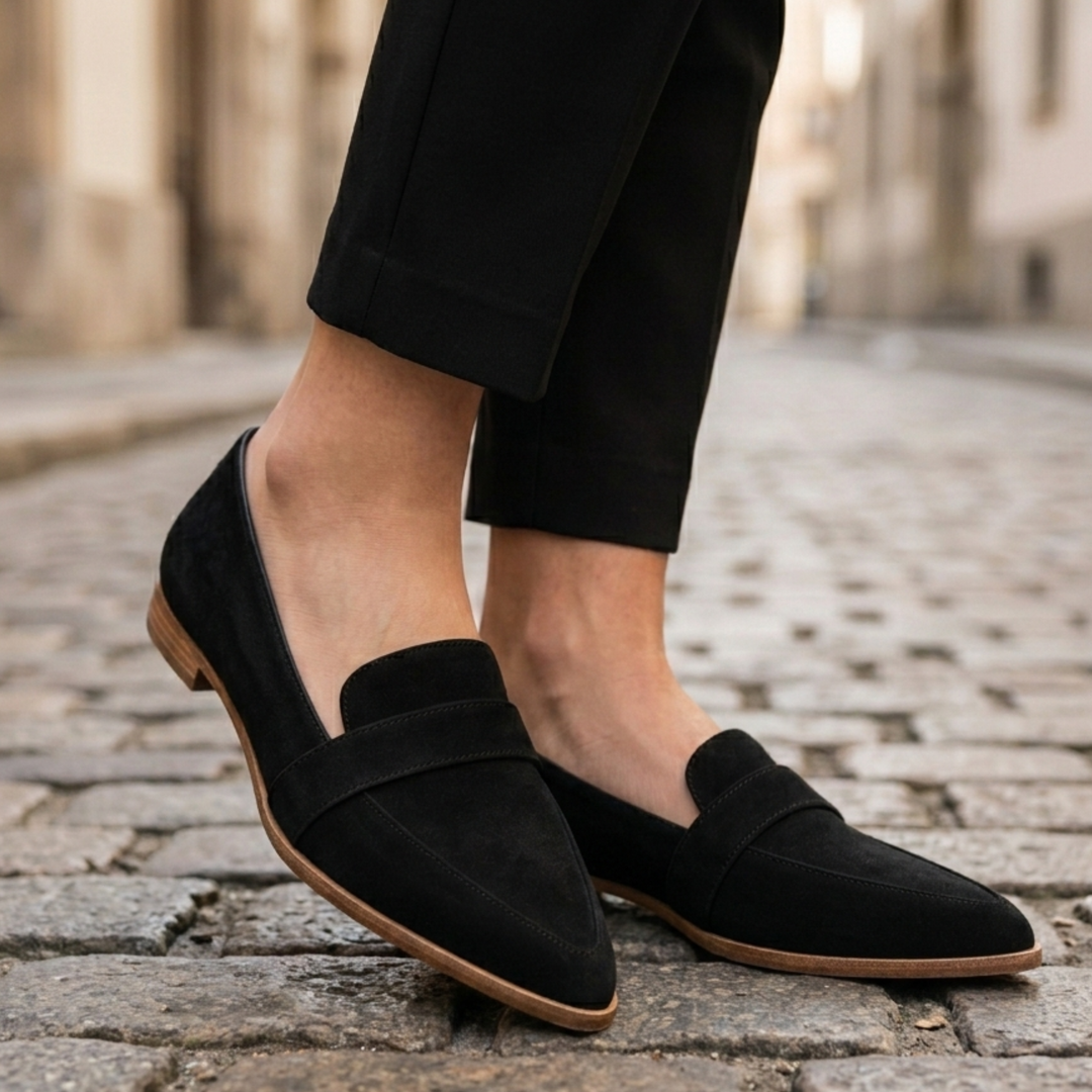 Women’s Pointed Toe Loafers Slip On Flat Dress Shoes