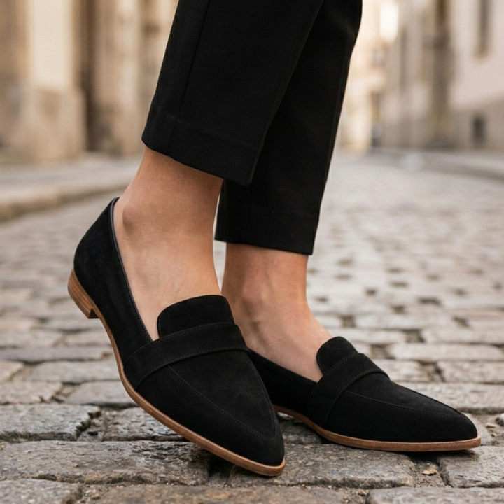 Women’s Pointed Toe Loafers Slip On Flat Dress Shoes
