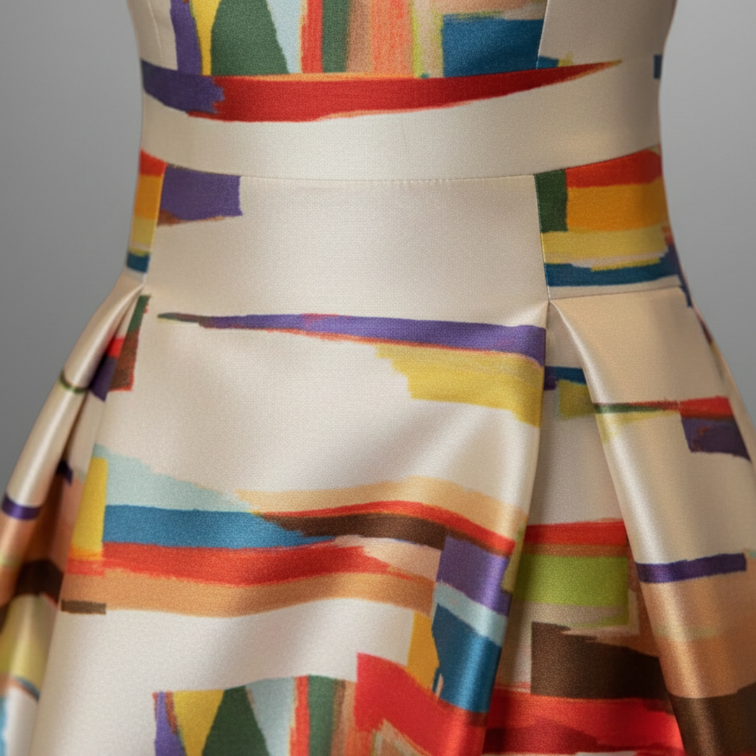 Maxi Dress Sleeveless Printed A Line Women