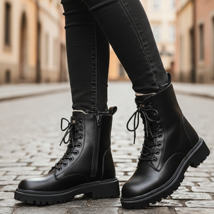 Combat Boots Women Lace Up Ankle
