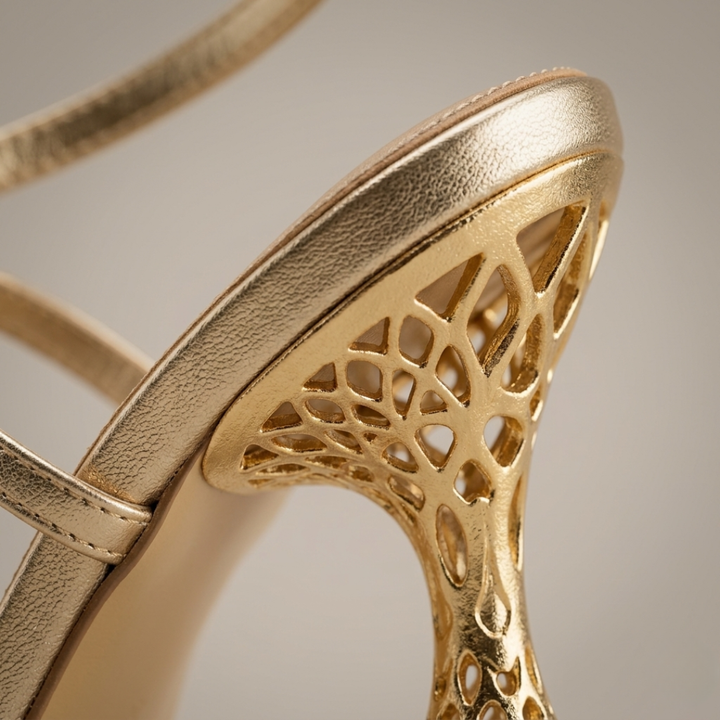 Women’s Embellished Heeled Sandals Ankle Strap Open Toe Dress Shoes