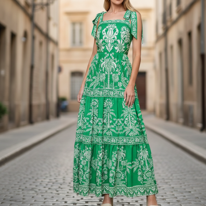Maxi Dress Printed Sleeveless Women