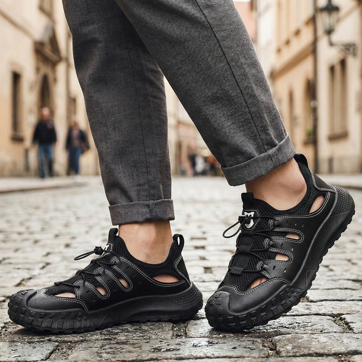 Men’s Outdoor Sandal Sneakers Closed-Toe Hiking Shoes