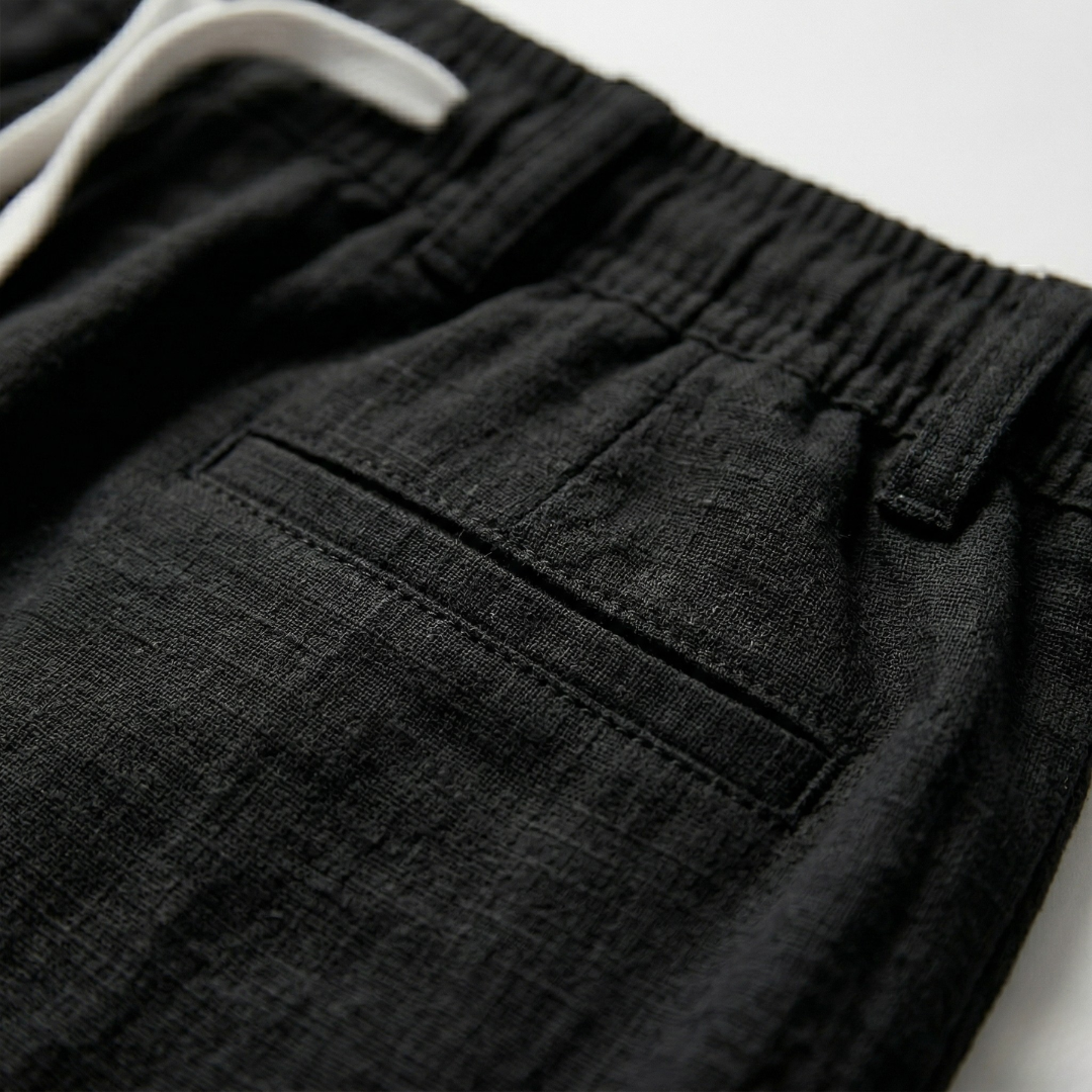 Mens Drawstring Shorts Elastic Waist Casual Summer