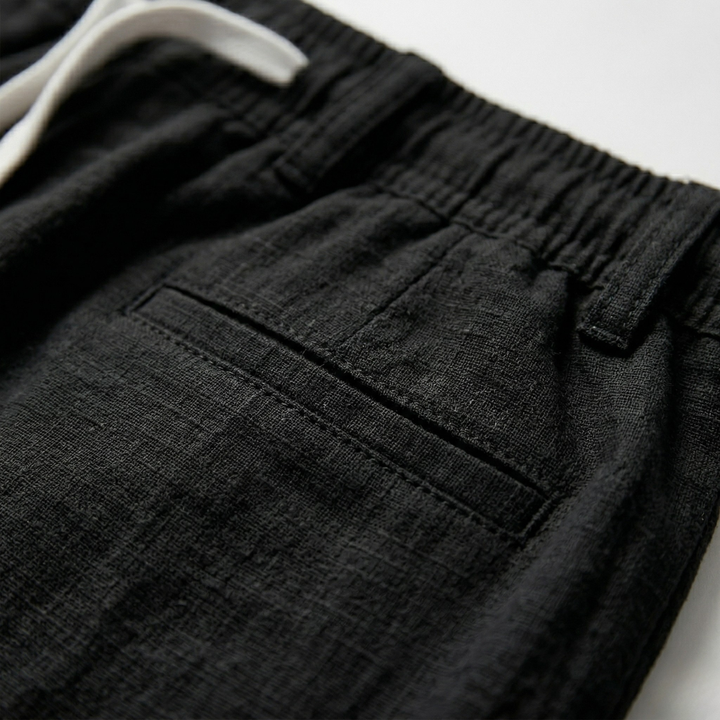 Mens Drawstring Shorts Elastic Waist Casual Summer