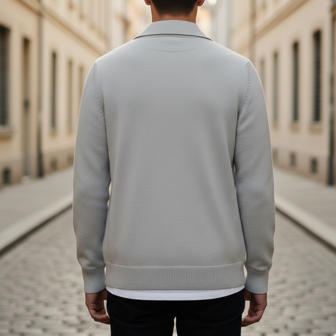 Cardigan Jacket Button Front Knit Men