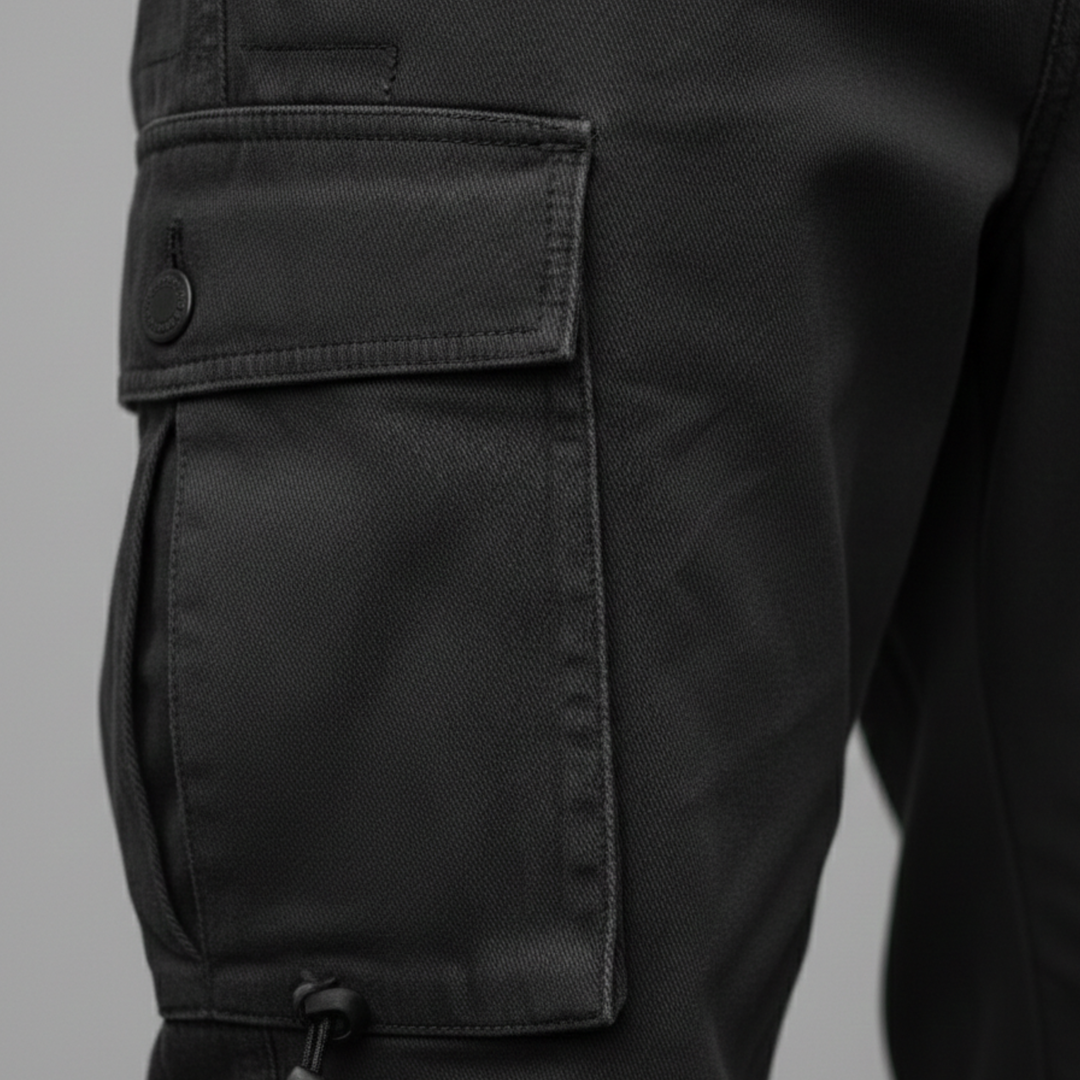 Cargo Pants Multi Pocket Straight Leg Men