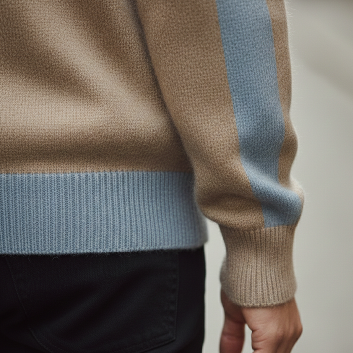 Cardigan Sweater Zip Front Knit Men