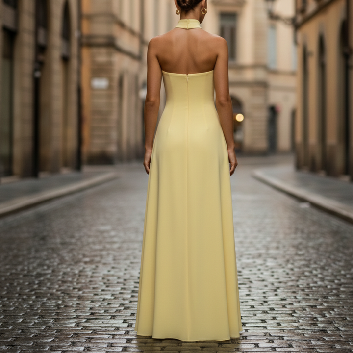 Women’s Strapless High Slit Maxi Dress