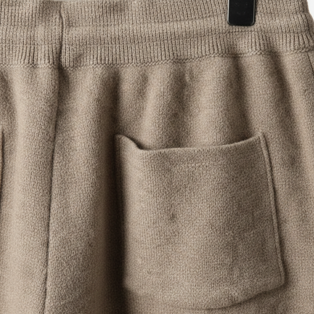 Women's Cashmere Elastic Waist Trousers