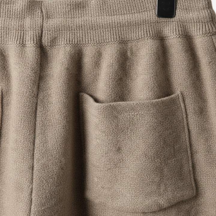 Women's Cashmere Elastic Waist Trousers