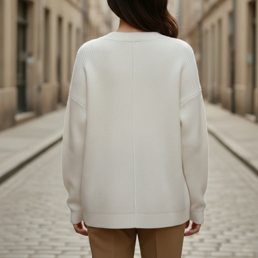 Cardigan Sweater Oversized Button Front Knit Women