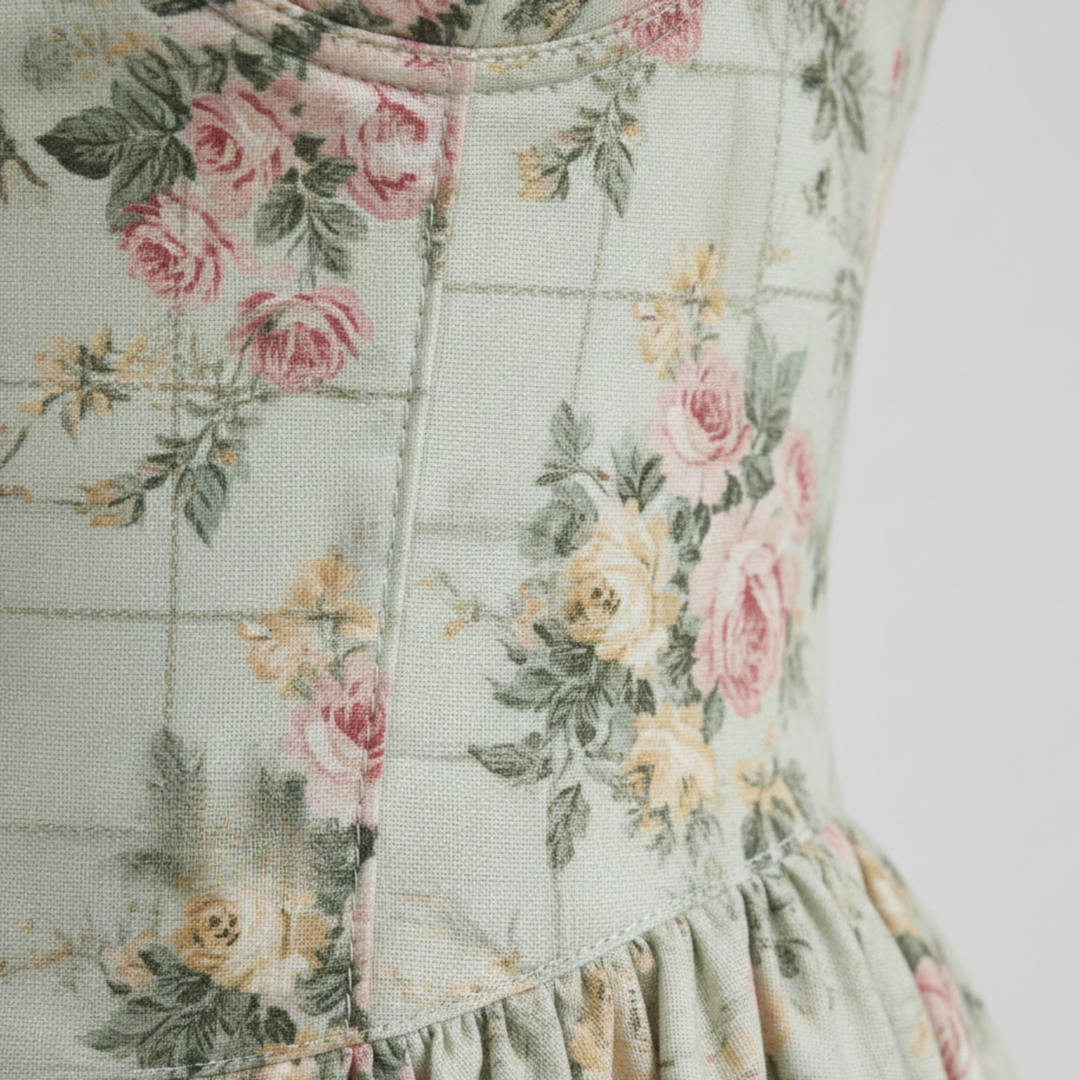 Floral Midi Dress Sleeveless A Line Women
