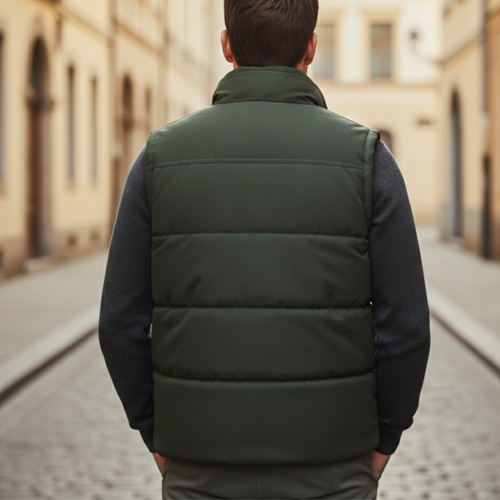 Puffer Vest Men Sleeveless Zip Up