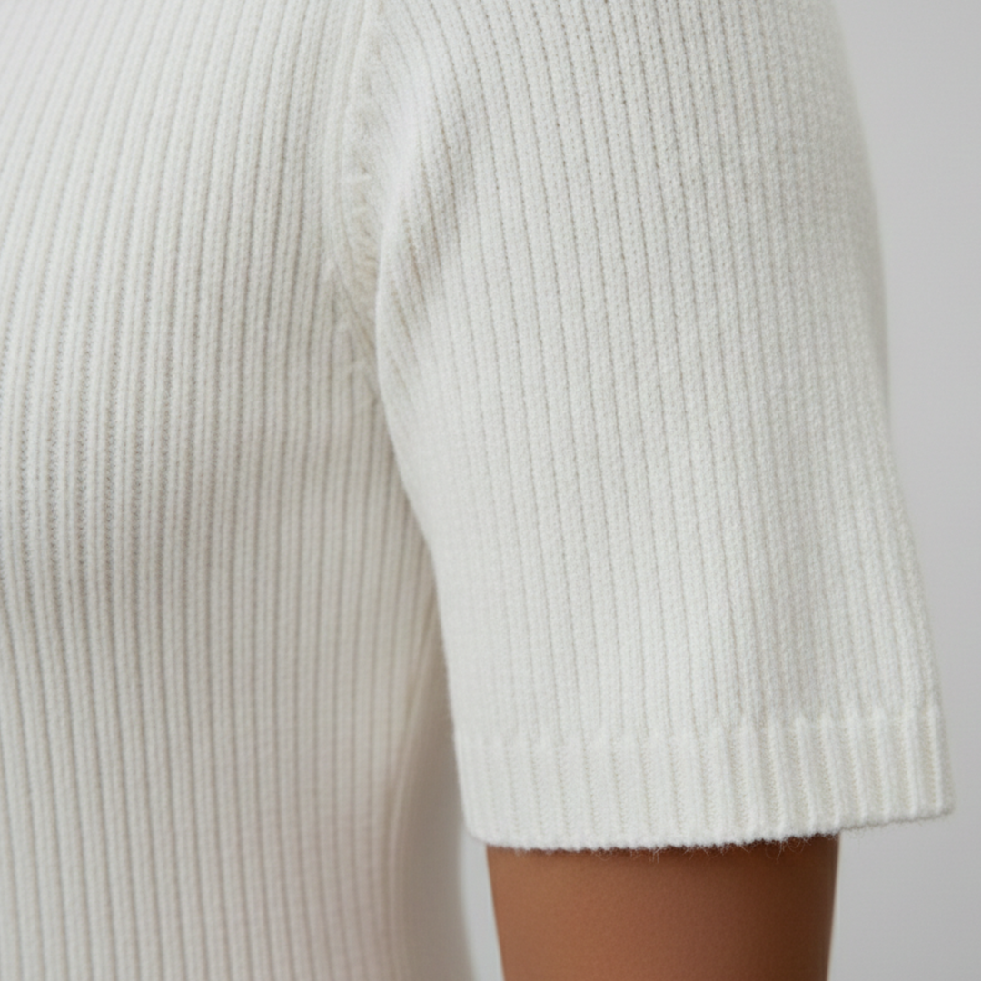 Knit Mini Dress Button Front Ribbed Women