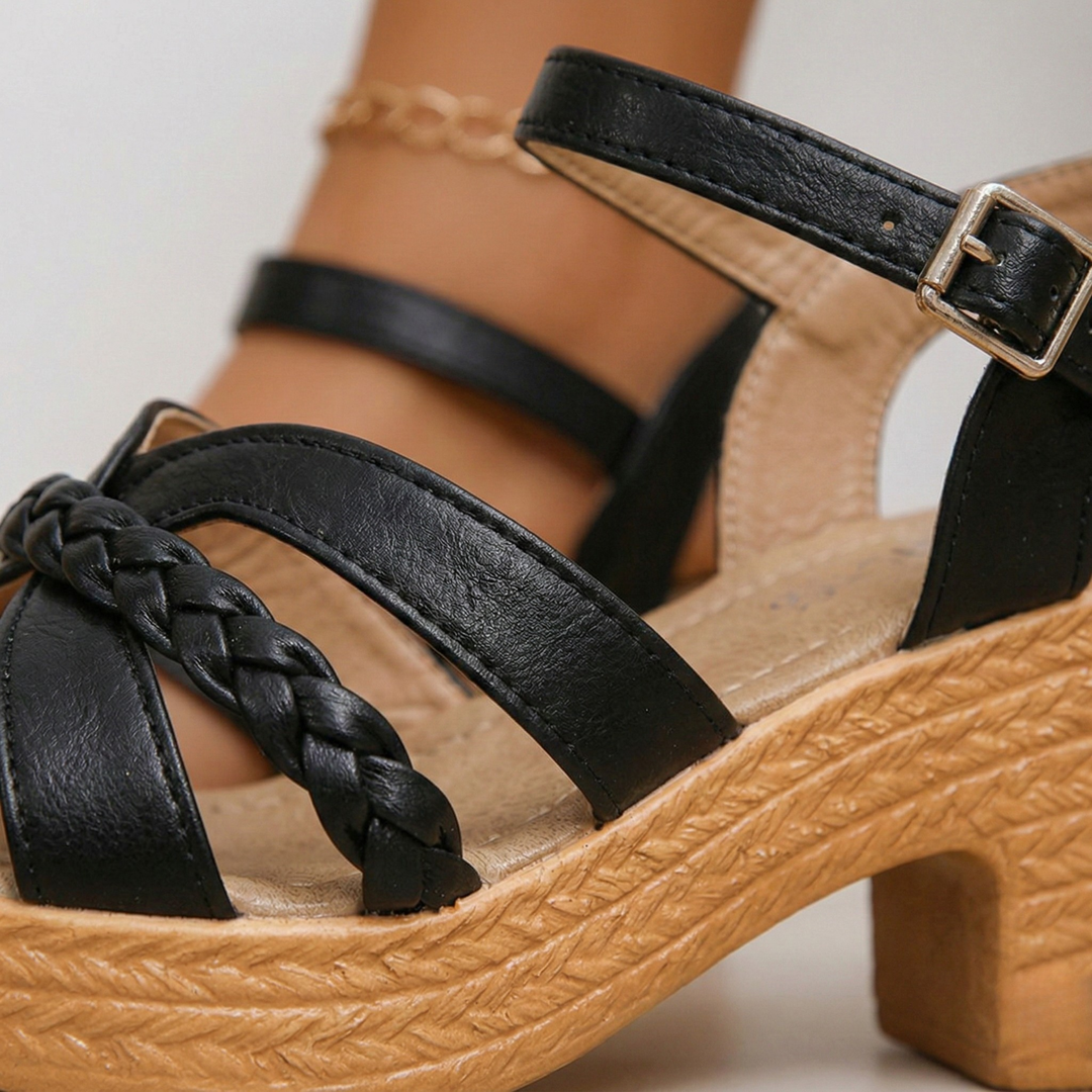 Women’s Wedge Heel Sandals Braided Strap Platform