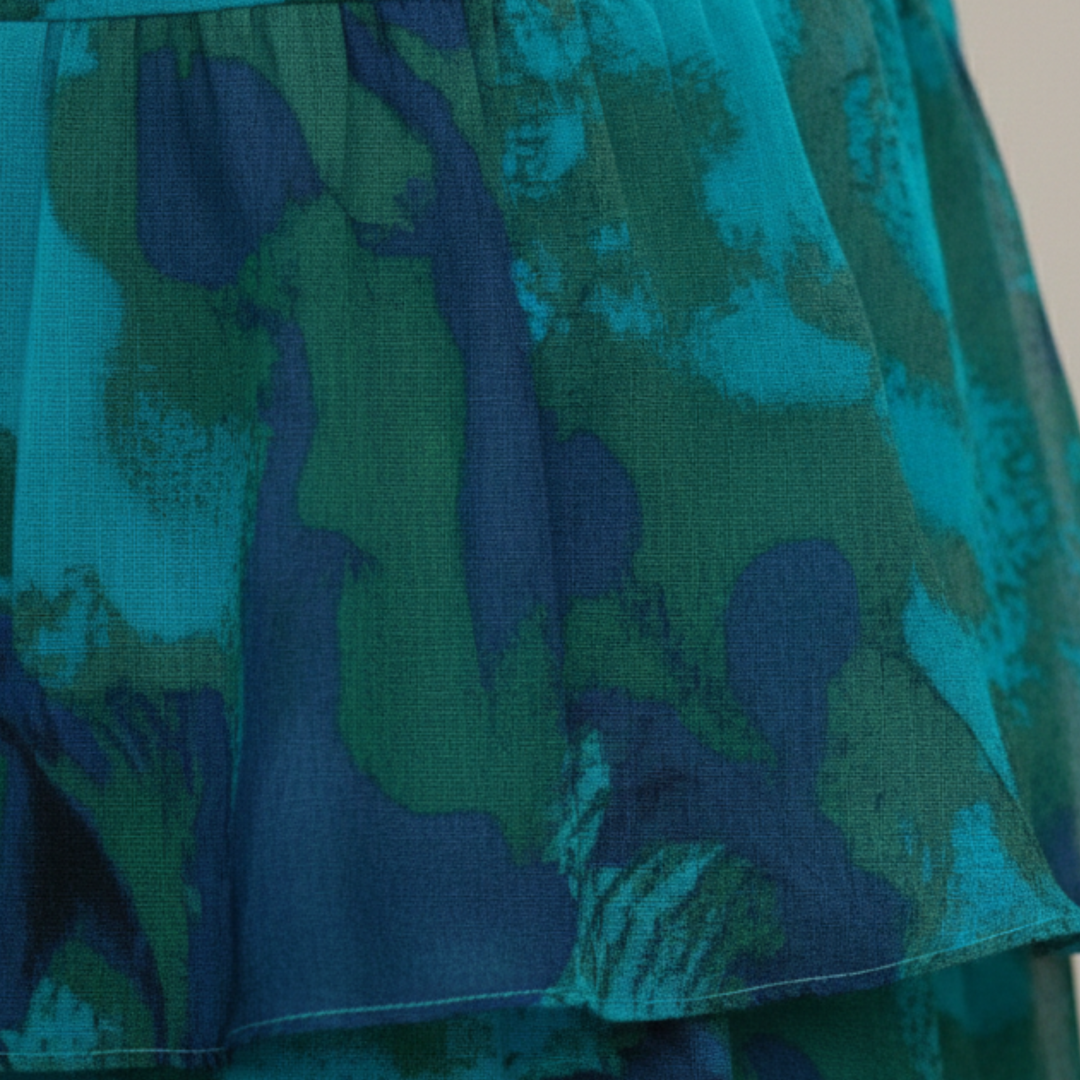 Maxi Dress Tiered V Neck Sleeveless Women