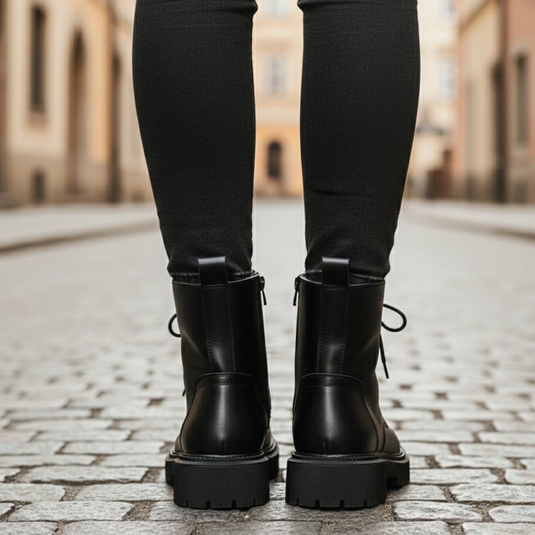 Combat Boots Women Lace Up Ankle