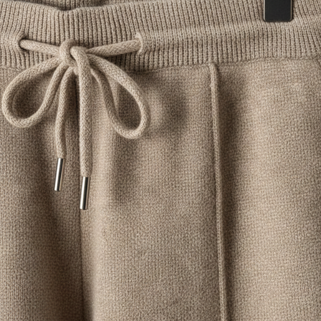 Women's Cashmere Elastic Waist Trousers