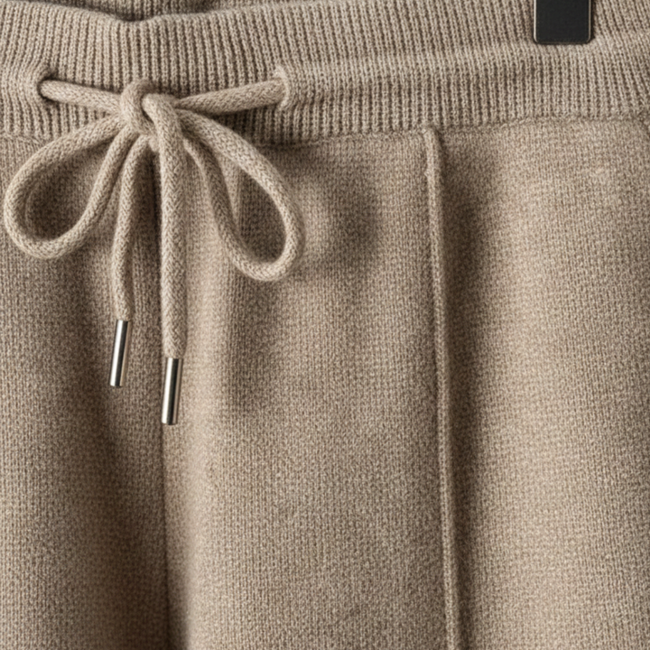 Women's Cashmere Elastic Waist Trousers