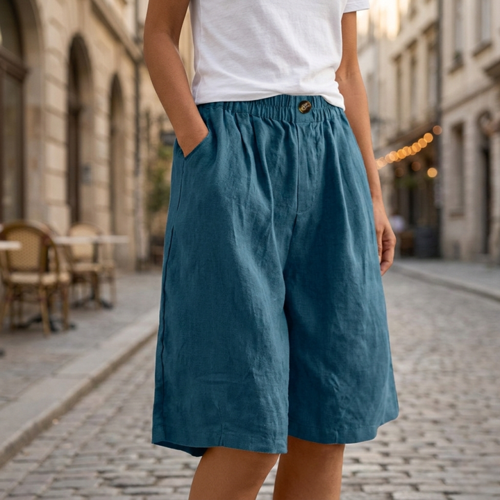 Women’s High Waisted Wide Leg Shorts