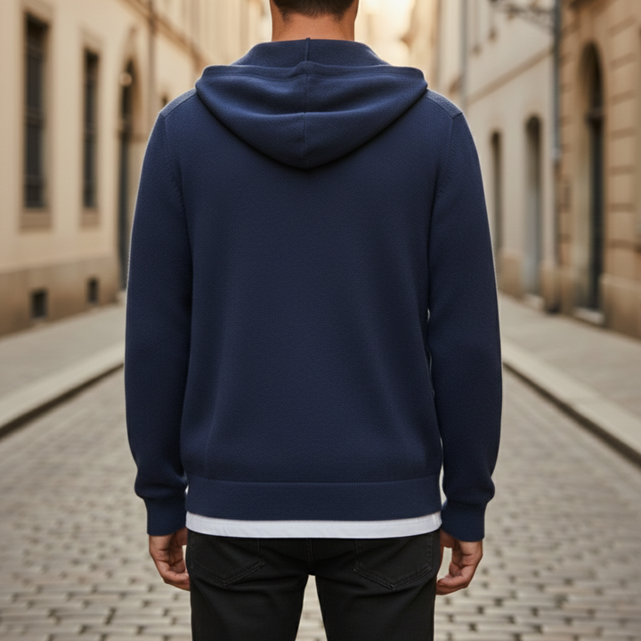 Hoodie Jacket Zip Front Long Sleeve Men
