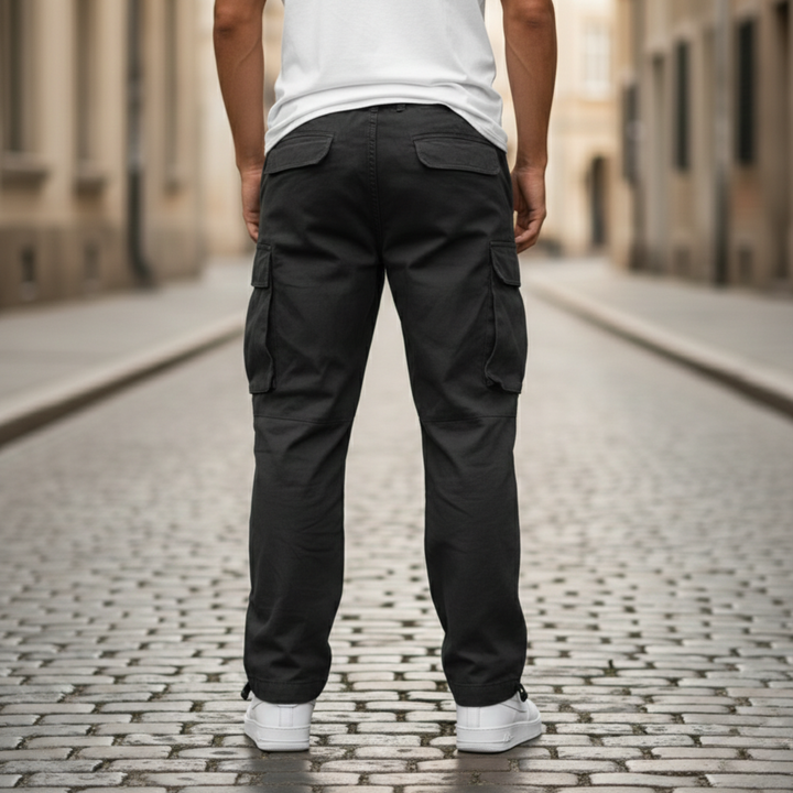 Cargo Pants Multi Pocket Straight Leg Men