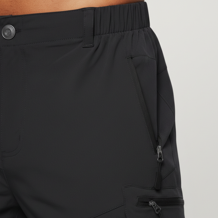 Mens Cargo Shorts Multi Pocket Zipper