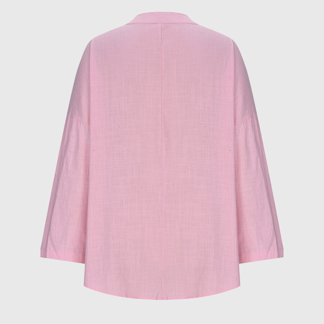 Women's Blouse V-Neck Long Sleeve Button-Up Casual