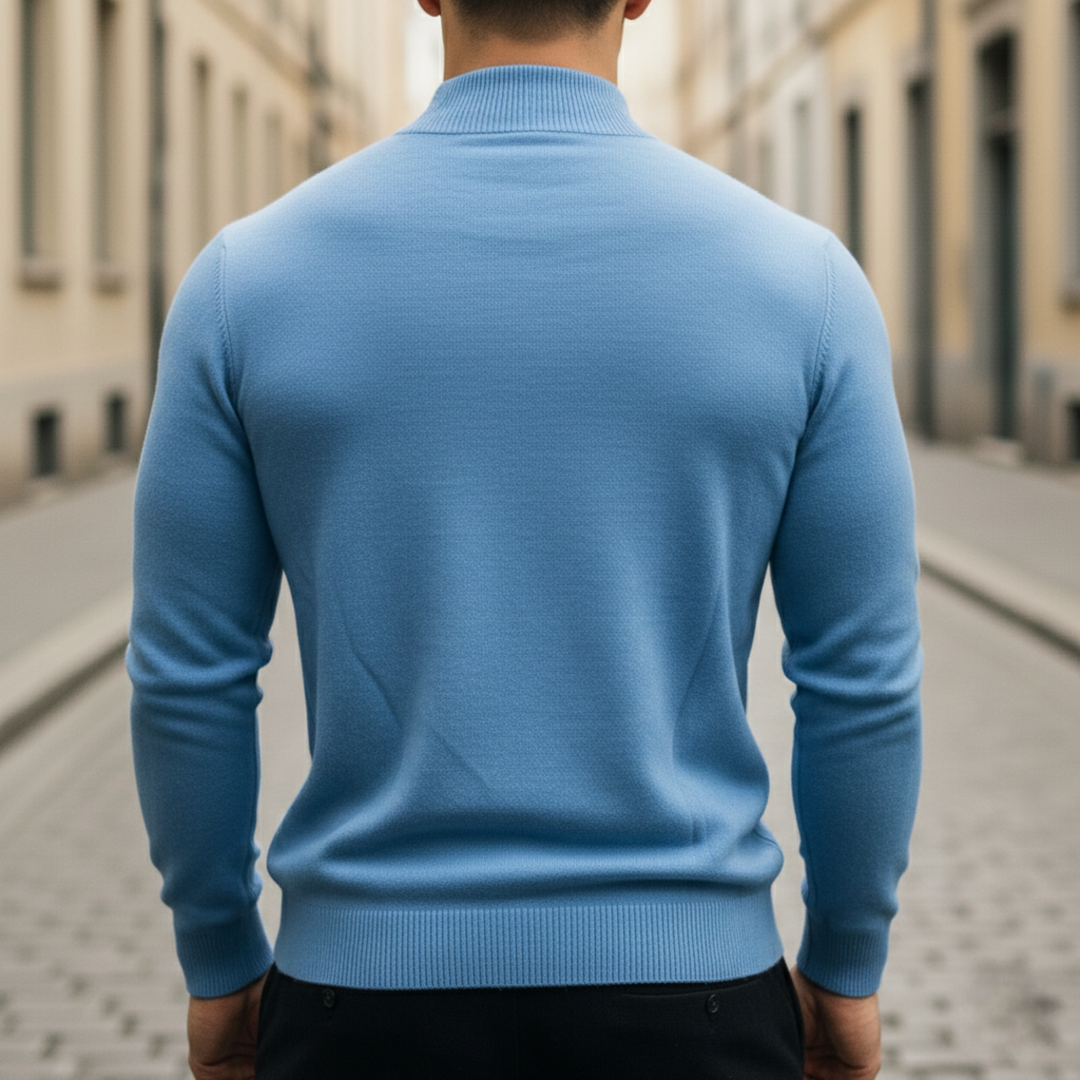 Turtleneck Sweater Men Long Sleeve Knit Top