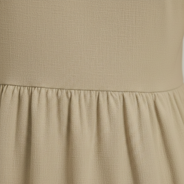 Midi dress short sleeve pocket womens