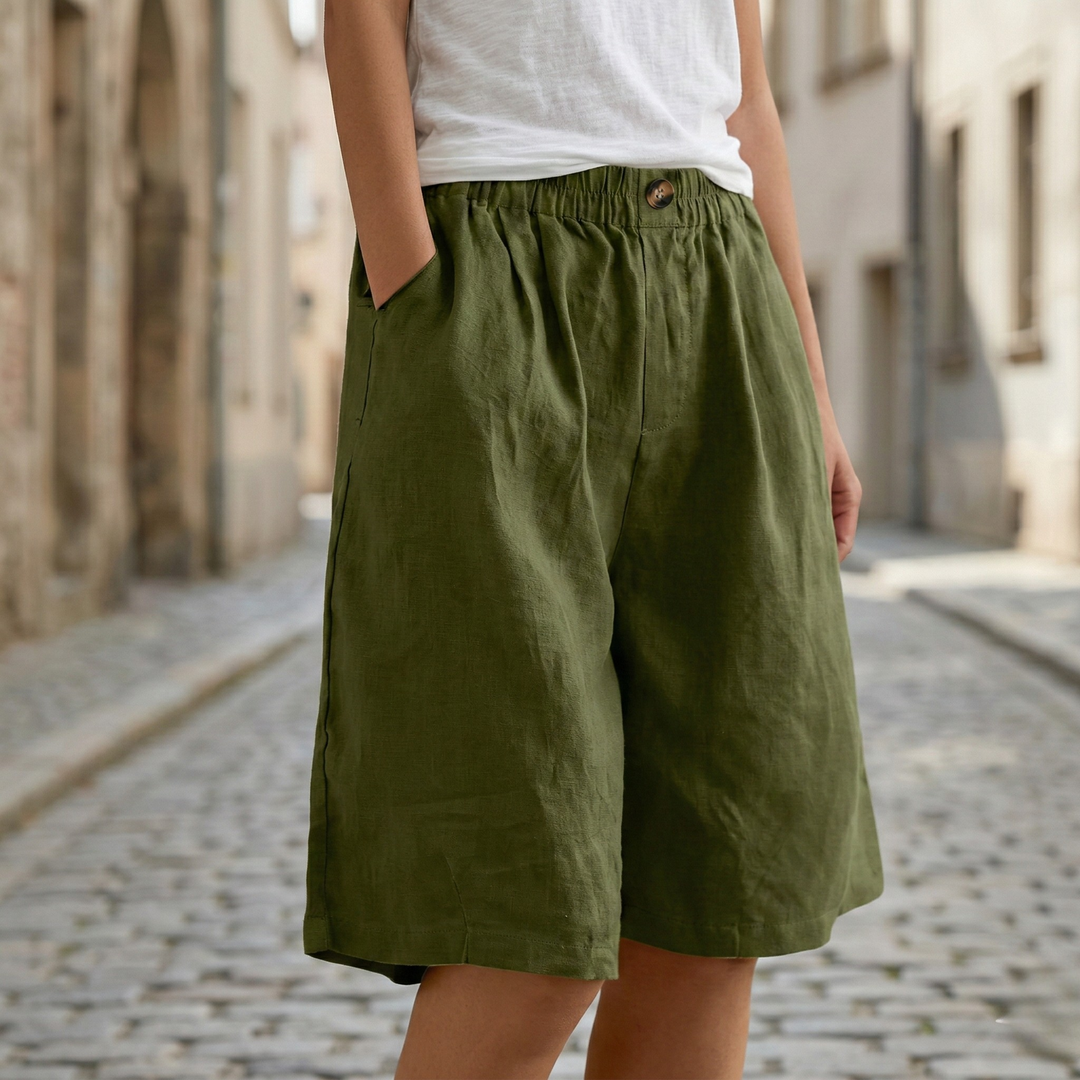 Women’s High Waisted Wide Leg Shorts