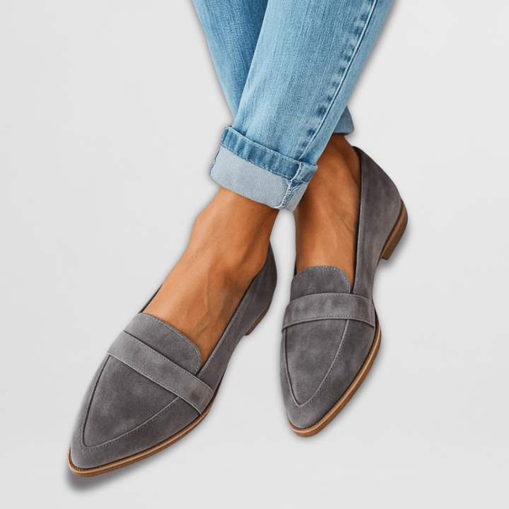 Women’s Loafers Suede Orthopedic Slip-On Round Toe Casual