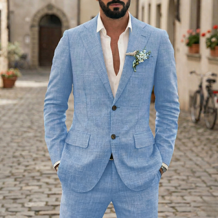 Men’s Suit Slim Fit Two-Piece Formal Blazer Set