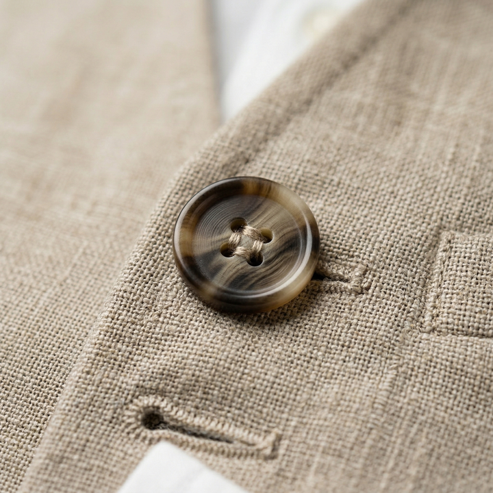 Men Sleeveless V Neck Button Front Waistcoat Vest